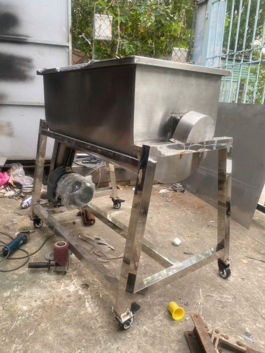 Máy Trộn Bột Inox 50kg | Cơ Khí Ngọc Tuấn